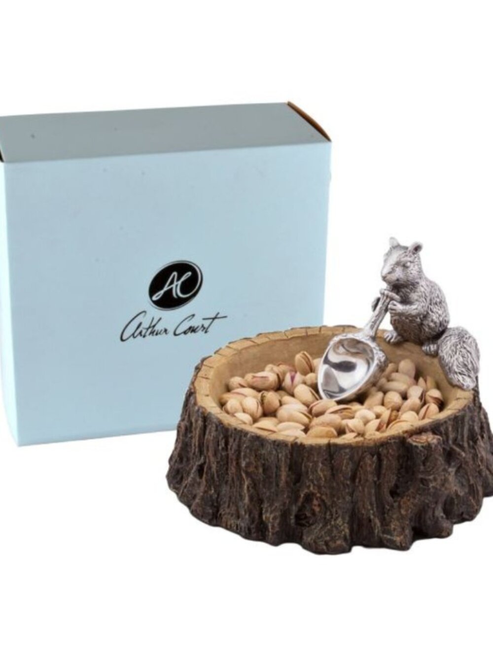Arthur Court Standing Squirrel Nut Bowl *NEW IN BOX*